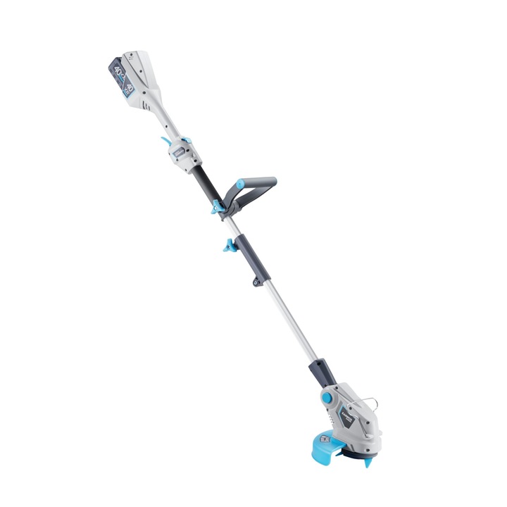 Akkus sövénynyíró Kanwod-4025, vágási szélesség: 250 mm, 900 ford./perc, fejszög állítás 5 pozícióban, 96 dB, 2,15 kg, a készlet tartalma: kések