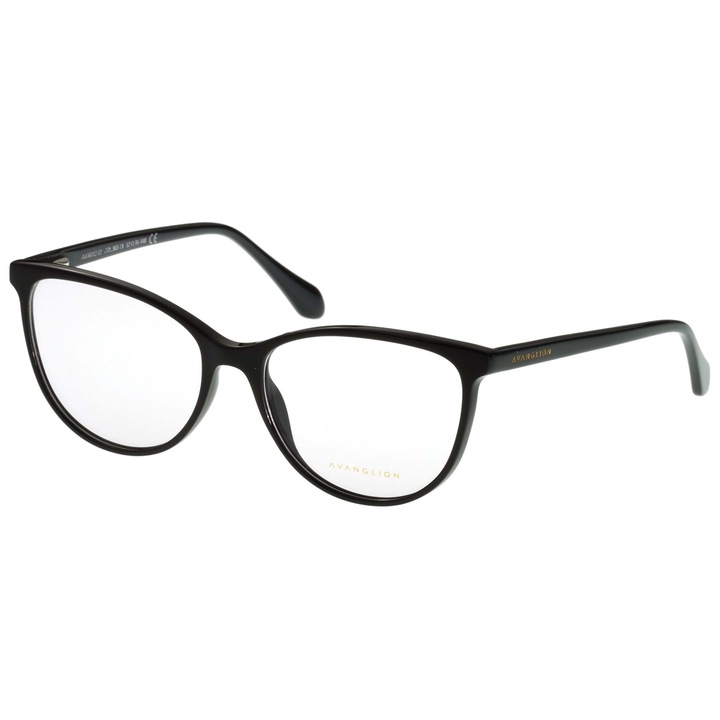 Дамски рамки за очила Avanglion AVO6112-52-300-13, черни, котешко око, 52 mm