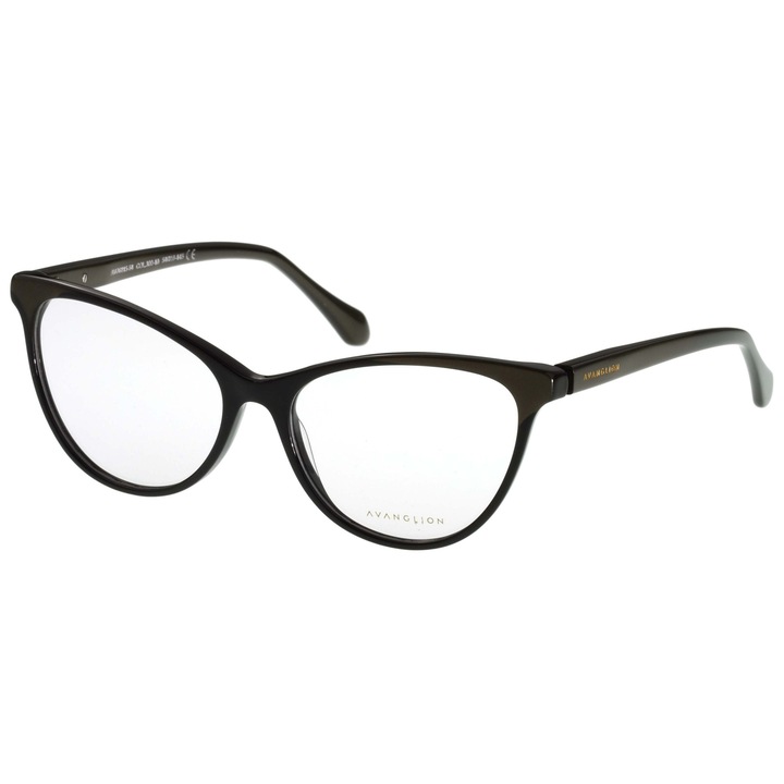 Дамски рамки за очила Avanglion AVO6115-54-300-10, черни, котешко око, 54 mm