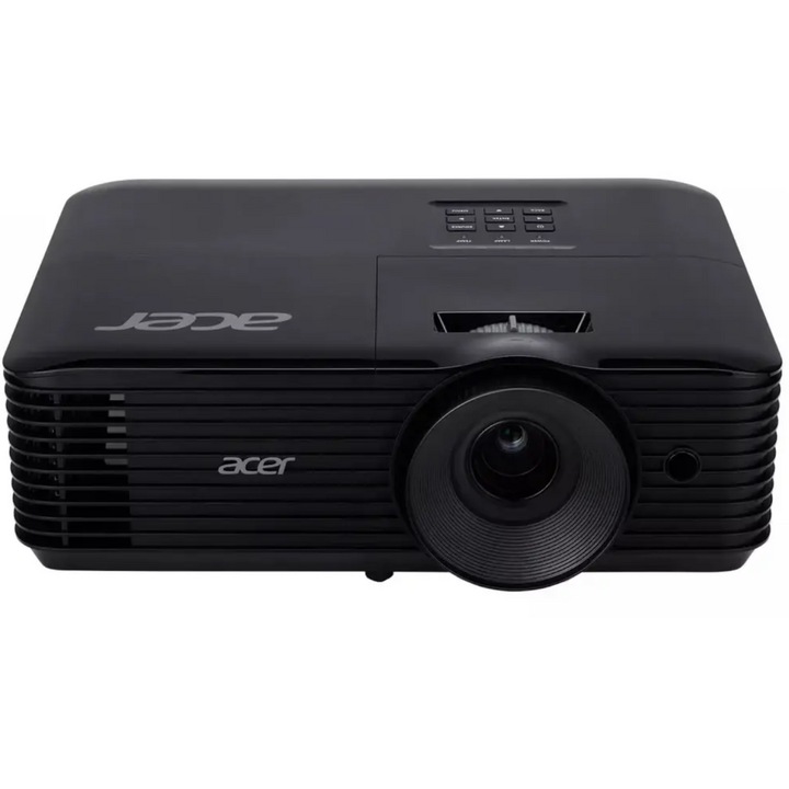 Видео проектор Acer X119H, DLP, SVGA, 800 x 600, 4800 Lm, 20000:1, HDMI, VGA, 3W високоговорители, Черен