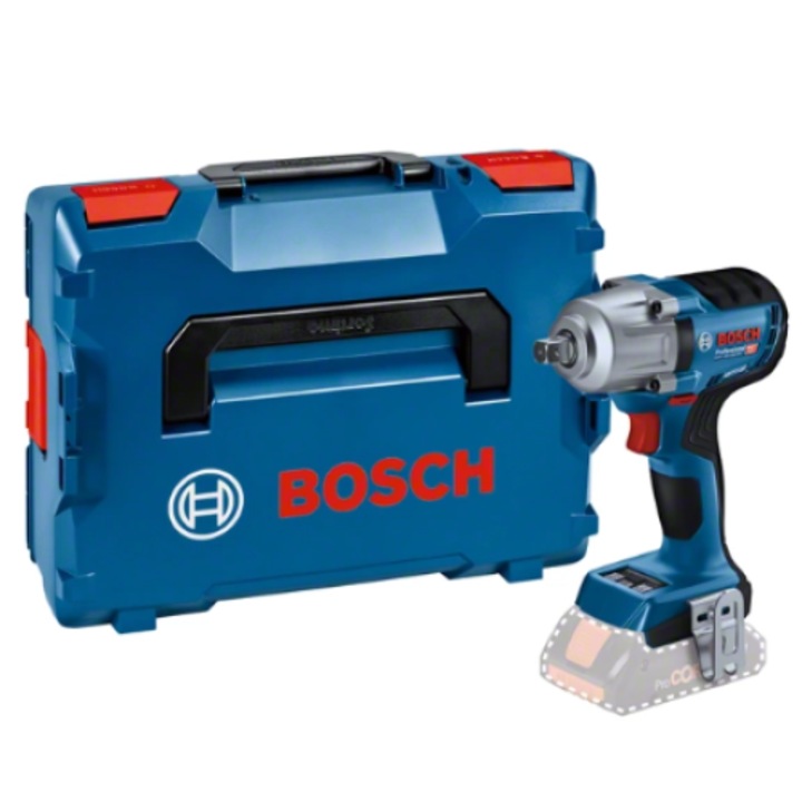 Ударен винтоверт BOSCH GDS 18 V-450 PC, 450 Nm, 3300 bpm, 1 Bluetooth Low Energy модул, кутия и вложка L-BOXX