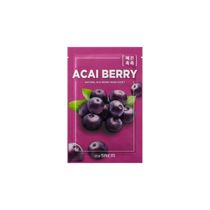 Masca-servetel cu extract de fructe de Acai, The Saem, 21 ml