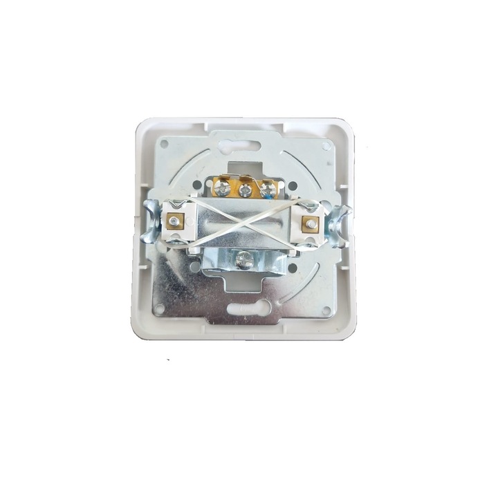 Priza TV premium, Grelys Print, 8x8x4 cm, incastrat, fatada ABS, rama metalica