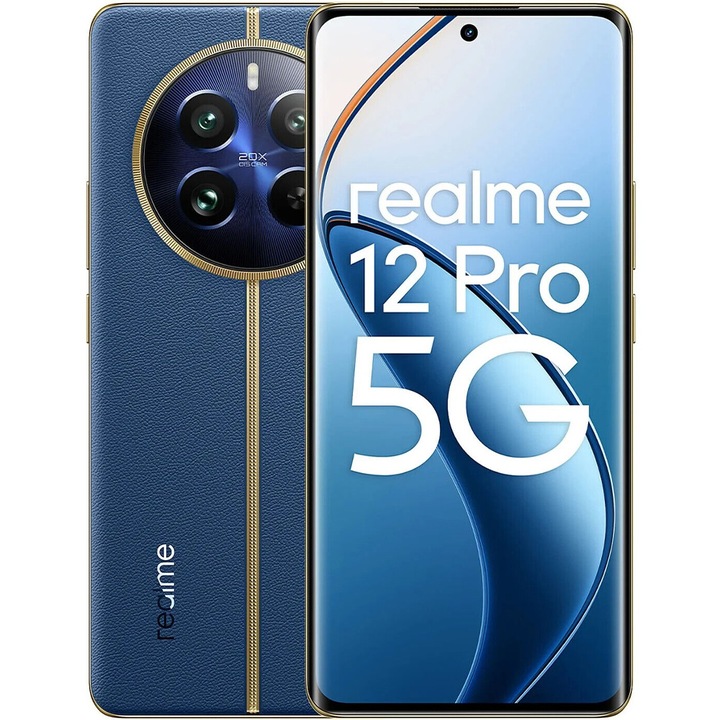 Мобилен телефон Realme 12 Pro, 8GB RAM, 256GB, 5G, Submarine Blue