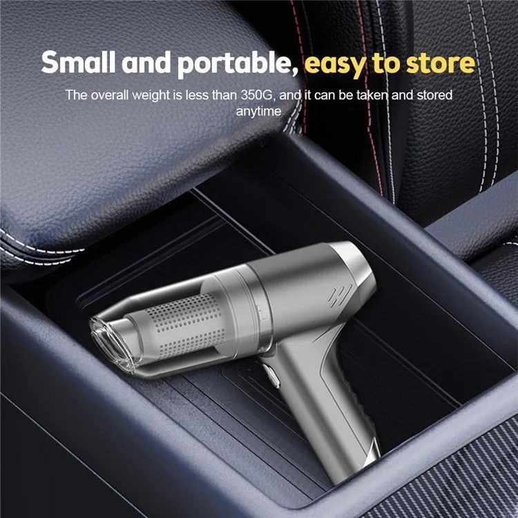 Aspirator multifunctional fara fir, Smart Pulse, Universal, 12000Pa, 35500rpm, Li-ion 2000mAh, 5 duze, Gri