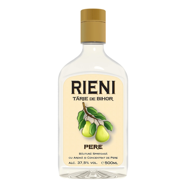Tarie de Bihor Pere 37.5%, 0.5 L, Rieni