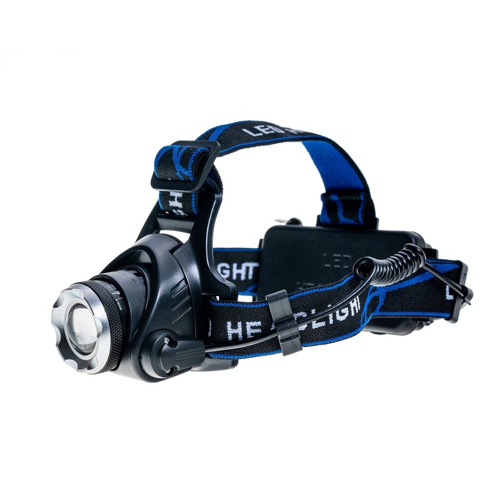 Челник, XRG, 1000 лумена, регулируем, водоустойчив, 200 м, черен