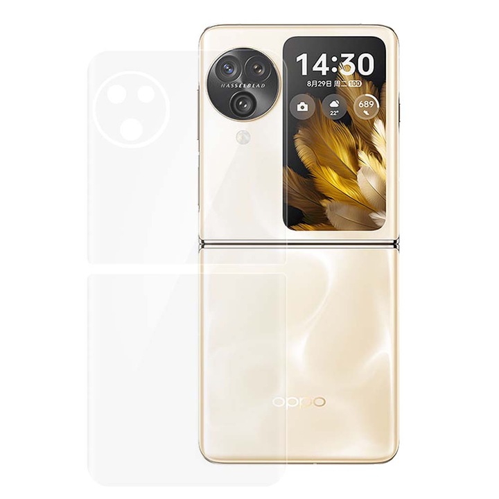 SILKASE hátfólia Oppo Find N3 Flip-hez, hátvédelem, megújuló szilikon