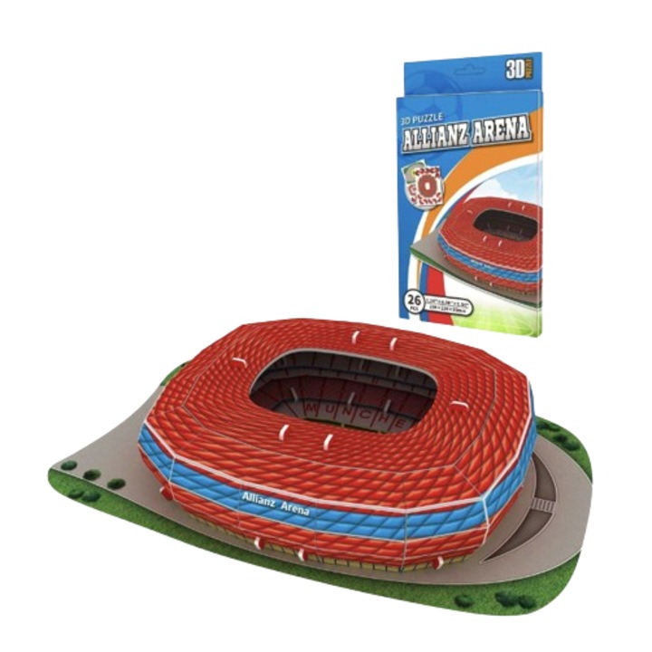 3D пъзел, Футболен стадион Мюнхен, 3D модел Allianz Arena, 26 части