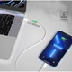 Зарядно устройство Planet Tech, Съвместим с Iphone, 20W, USB-C Lightning, Бял