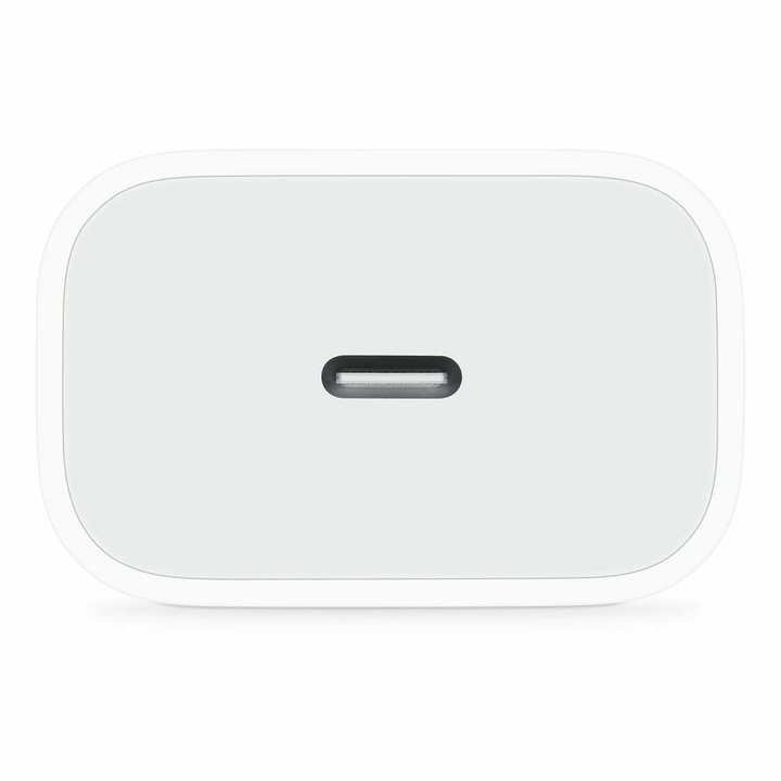 Зарядно устройство Planet Tech, Съвместим с Iphone, 20W, USB-C Lightning, Бял