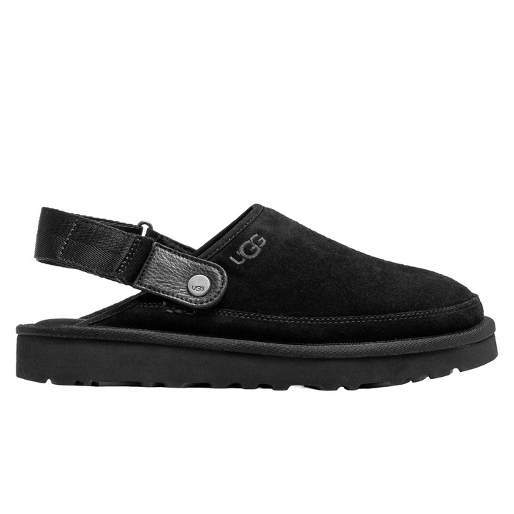 Мъжки чехли, UGG, Велур, Черни, 41 EU