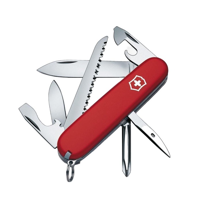 Briceag de buzunar, Victorinox, Inox, Rosu/Argintiu