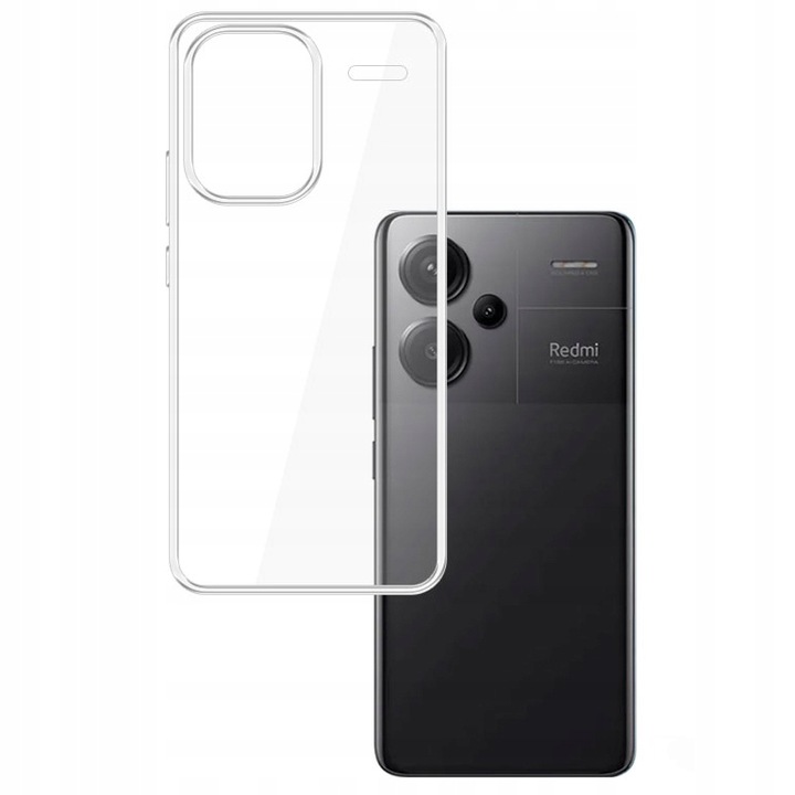 Капак за телефон, 3MK, Clear Case, съвместим с Redmi Note 13 Pro Plus, прозрачен