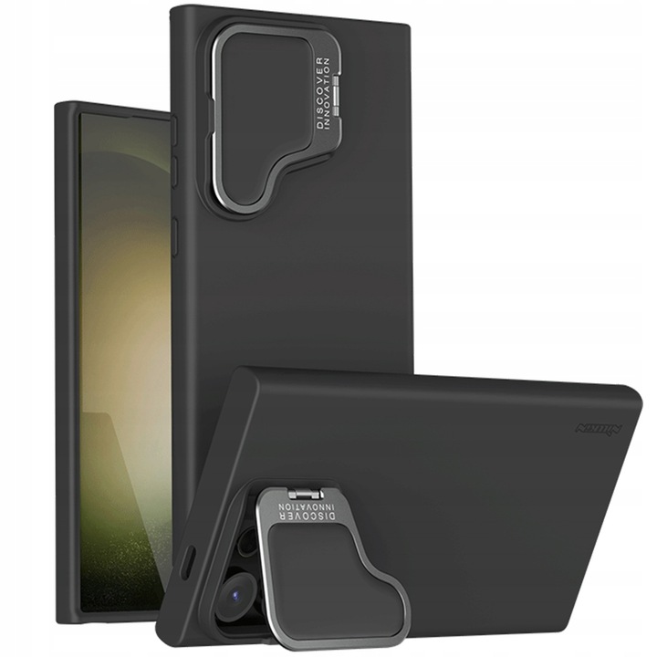 Husa telefon, Nillkin, Camshield Silky Prop, compatibila cu Galaxy S24 Ultra, negru