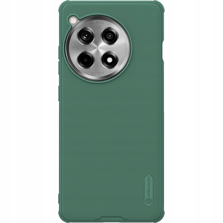 Калъф за телефон, Nillkin, Super Frosted Shield Pro, съвместим с OnePlus 12R, зелен