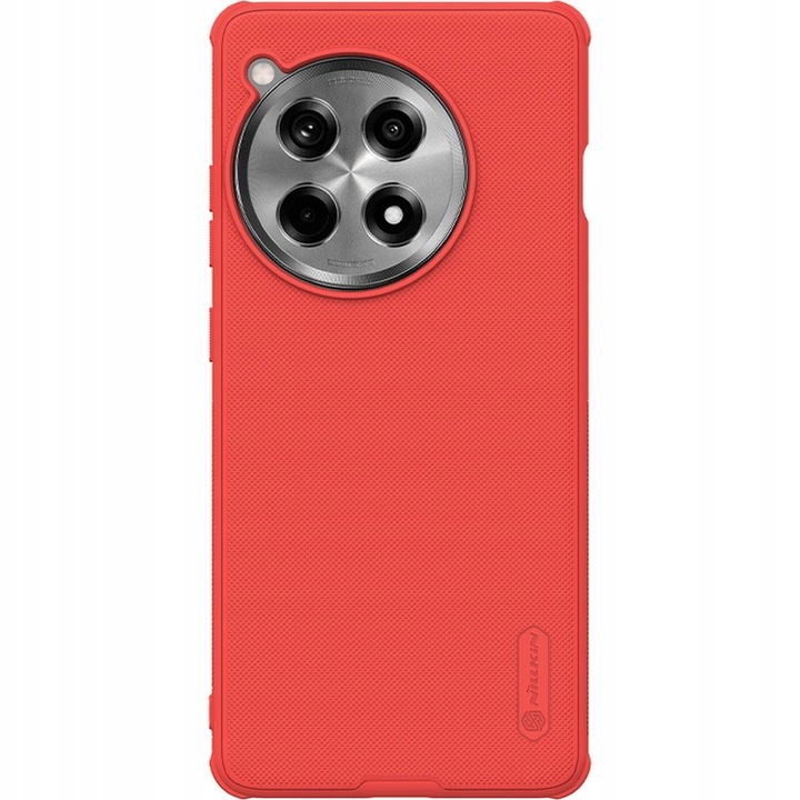 Калъф за телефон, Nillkin, Super Frosted Shield Pro, съвместим с OnePlus 12R, червен