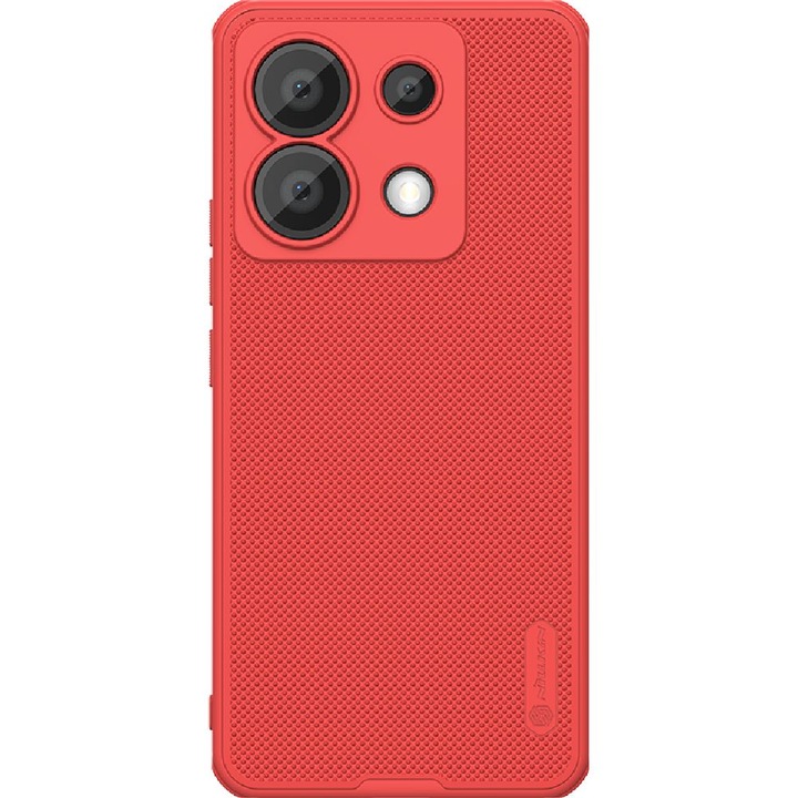 Калъф за телефон, Nillkin, Super Frosted Shield Pro, съвместим с Xiaomi Redmi Note 13 Pro 5G/Poco X6, червен