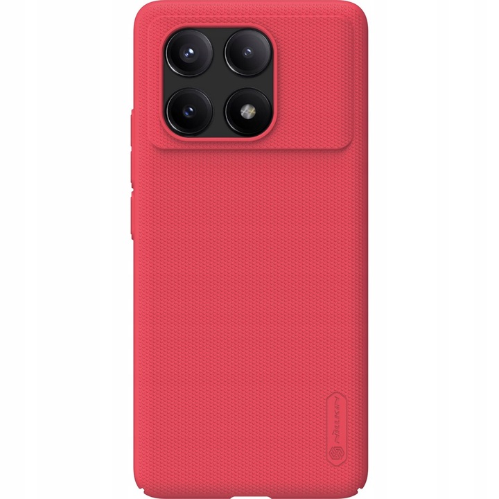 Калъф за телефон, Nillkin, Super Frosted Shield Pro, съвместим с Poco X6 Pro, червен