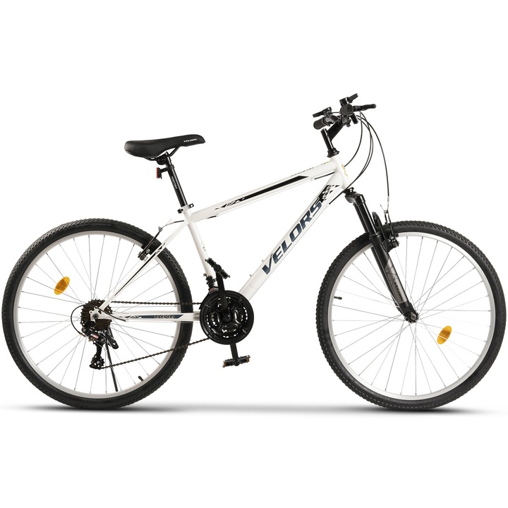 Bicicleta MTB Velors Rockstar V26204B 26", alb/negru