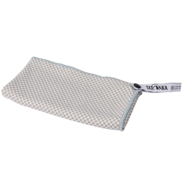 Tatonka utazó törölköző, gyorsan száradó, mikroszálas bambuszszálas, 160x80cm, hálós huzattal