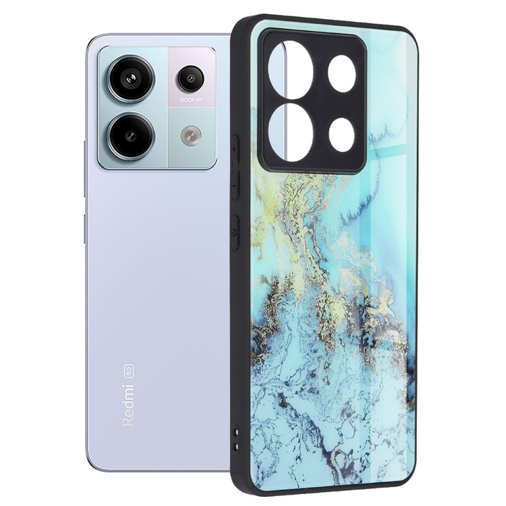 Калъф за Xiaomi Redmi Note 13 Pro 5G / Poco X6, Techsuit Glaze Series, Blue Ocean