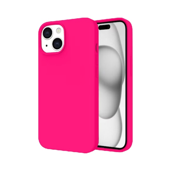 Husa compatibil cu iPhone 15 Roz Aprins