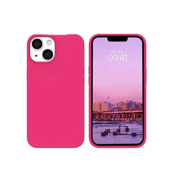 Husa compatibil cu iPhone 15 Roz Aprins