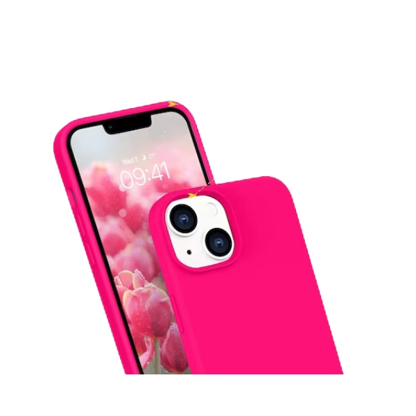Husa compatibil cu iPhone 15 Roz Aprins