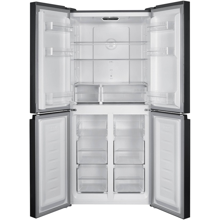 Хладилник Side-by-side Arctic AMD421E4NMT, 421 л, Клас E, Full No Frost, Компресор Silent Inverter, Дисплей със сензорно управление, Holiday Mode, H 180 см, Неръждаема стомана