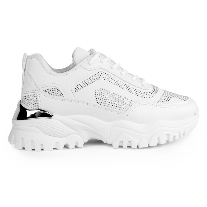 Бели дамски спортни обувки Galilea, Бял, 37