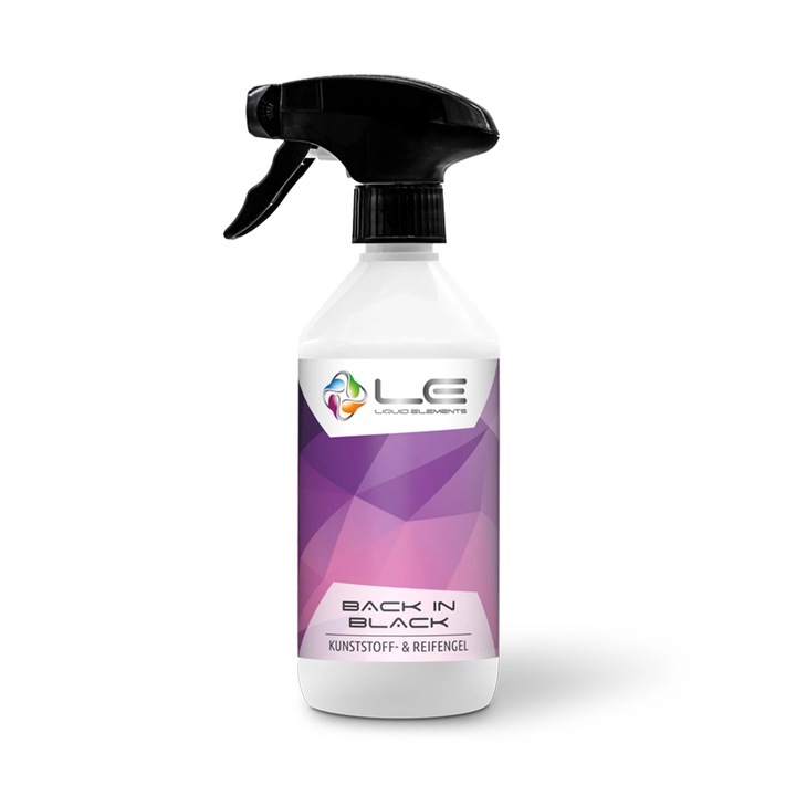 Liquid Elementes Back in Black Gumi- és Műanyagápoló Gél (500ml)