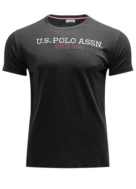 US Polo Assn Ferfi polo, pamut, Fekete