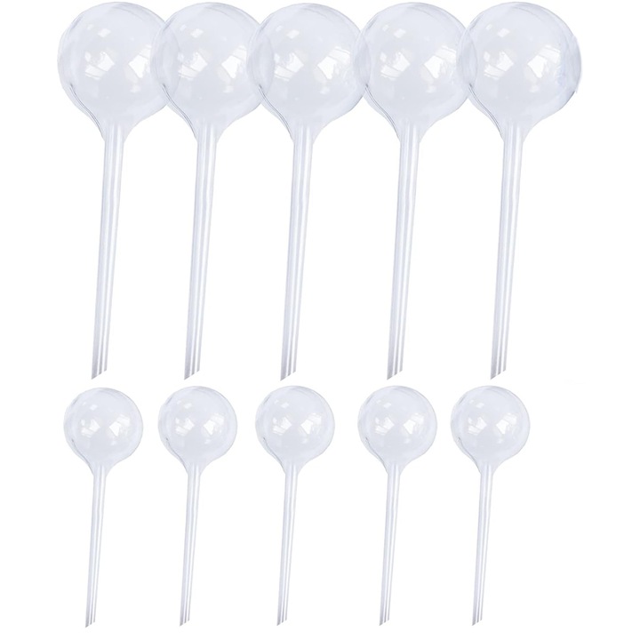 Set 10 picuratoare pentru irigare plante, Ronyes®, Transparent