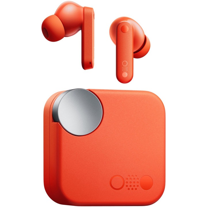 Аудио слушалки CMF Buds by Nothing, Wireless, Bluetooth 5.3, ANC, IP54, Voice Assistant, Orange