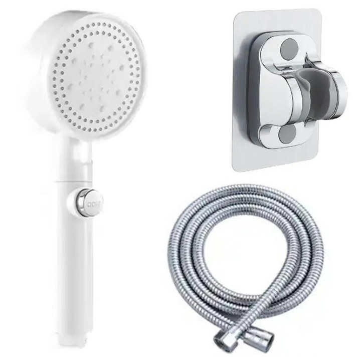 Set de dus, alb, din 3 elemente