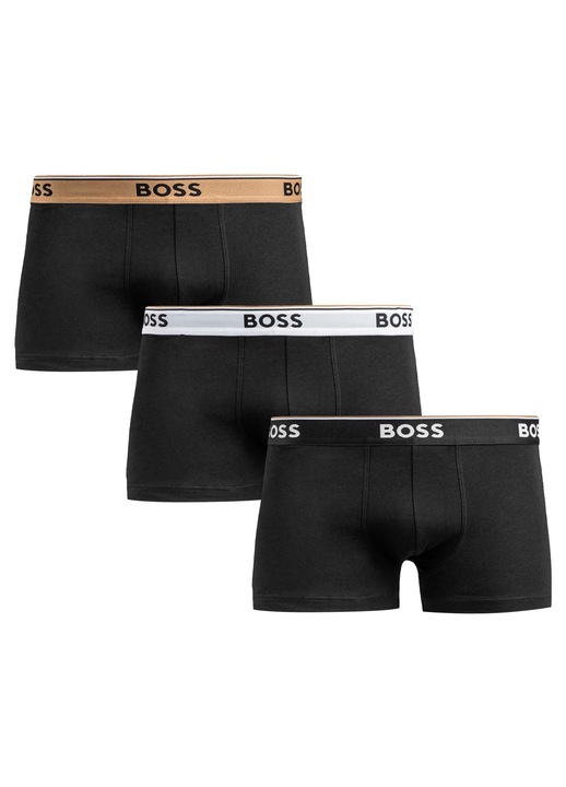 Set 3 boxeri barbati BOSS, bumbac, negru, M