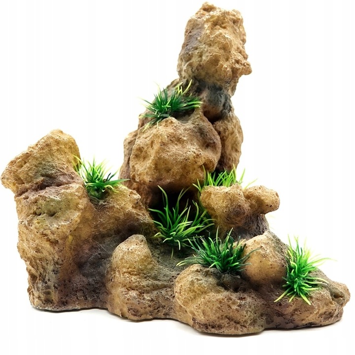 Decoratiune piatra artificiala pentru acvariu, Aqua Nova, 20 x 14 x 19.5 cm, Multicolor