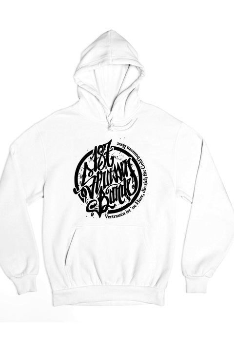 187 Pulover bărbătesc Strassenbande, Alb