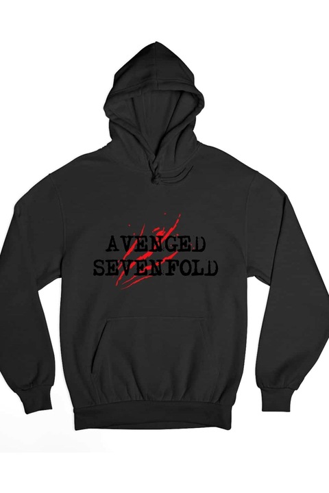Hanorac de damă cu logo rupt Avenged Sevenfold, Negru