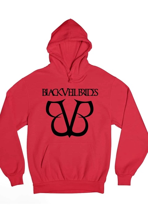 Pulover de damă cu logo Black Veil Brides, Rosu