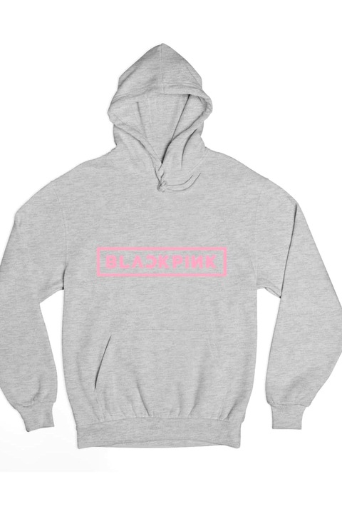 Pulover de dama cu logo Blackpink, Gri