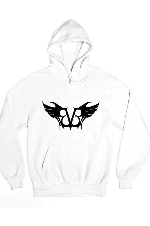 Pulover pentru bărbați cu sigla Black Veil Brides, Alb