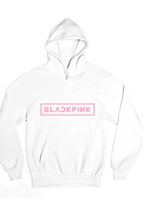 Pulover de dama cu logo Blackpink, Alb