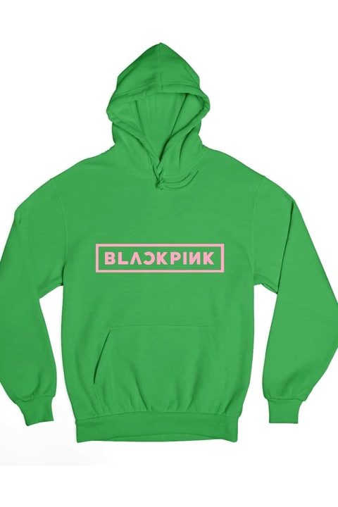 Pulover de dama cu logo Blackpink, Verde