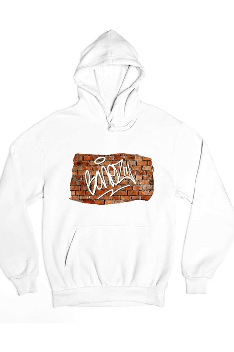 Hanorac pentru bărbați Bonez hip-hop duo, Alb