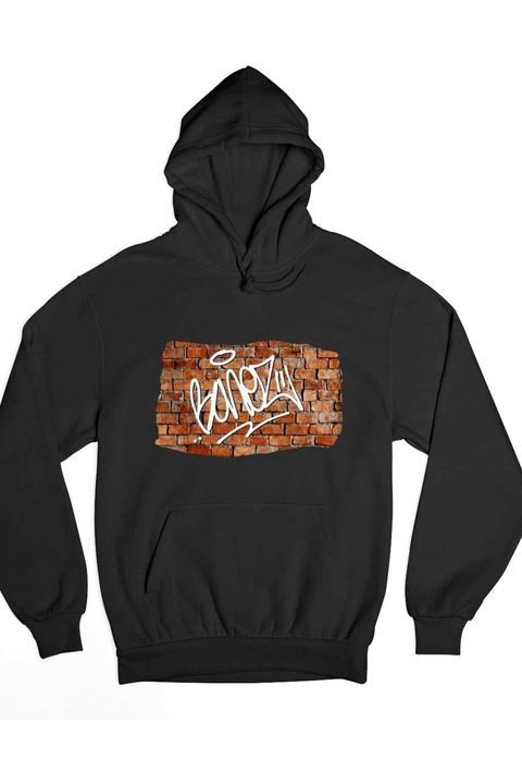 Hanorac pentru bărbați Bonez hip-hop duo, Negru