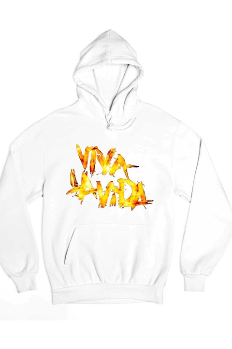 Hanorac pentru bărbați Coldplay flame 2023, Alb