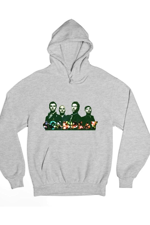 Hanorac pentru bărbați Coldplay colorful members 2023, Gri