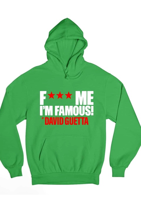 David Guetta fxxx me hanorac de dama, Verde